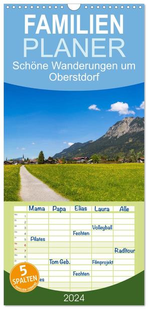 Familienplaner 2024 – Schöne Wanderungen um Oberstdorf mit 5 Spalten (Wandkalender, 21 x 45 cm) CALVENDO von G. Allgöwer,  Walter