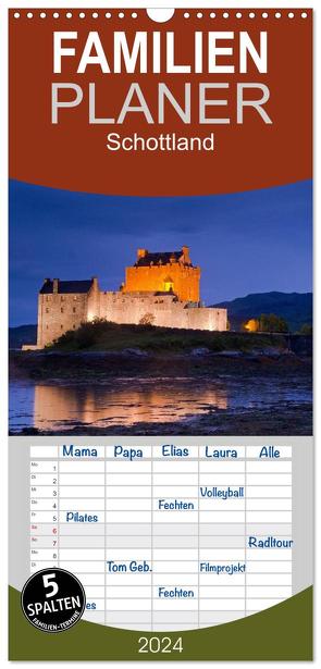 Familienplaner 2024 – Schottland mit 5 Spalten (Wandkalender, 21 x 45 cm) CALVENDO von Dauerer,  Jörg