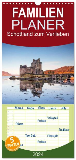 Familienplaner 2024 – Schottland zum Verlieben mit 5 Spalten (Wandkalender, 21 x 45 cm) CALVENDO von Berger,  Anne