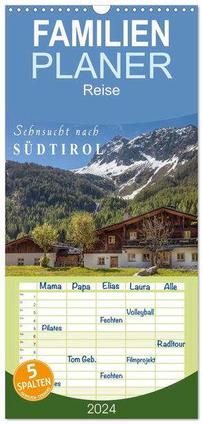 Familienplaner 2024 – Sehnsucht nach Südtirol mit 5 Spalten (Wandkalender, 21 x 45 cm) CALVENDO von Mueringer,  Christian