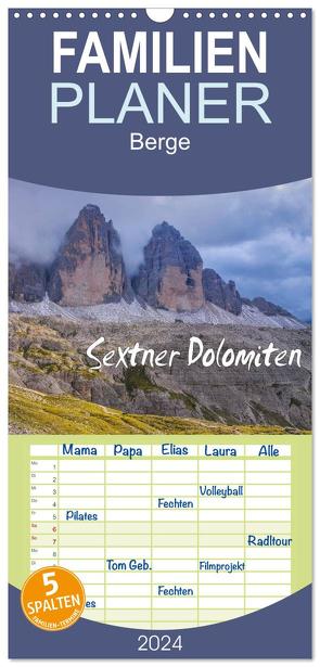 Familienplaner 2024 – Sextner Dolomiten mit 5 Spalten (Wandkalender, 21 x 45 cm) CALVENDO von LianeM,  LianeM