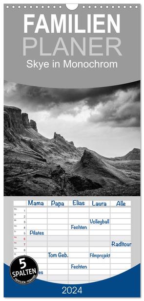 Familienplaner 2024 – Skye in Monochrom mit 5 Spalten (Wandkalender, 21 x 45 cm) CALVENDO von Mulder / Corsa Media,  Michiel