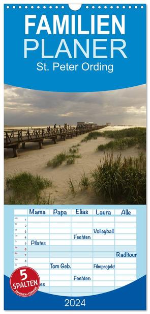 Familienplaner 2024 – St. Peter Ording 2024 mit 5 Spalten (Wandkalender, 21 x 45 cm) CALVENDO von Bussenius,  Beate