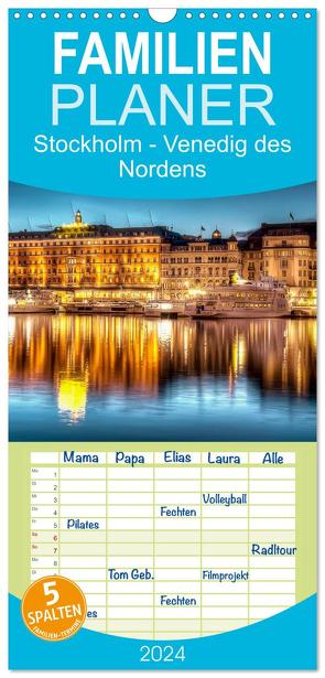 Familienplaner 2024 – Stockholm – Venedig des Nordens mit 5 Spalten (Wandkalender, 21 x 45 cm) CALVENDO von Roder,  Peter