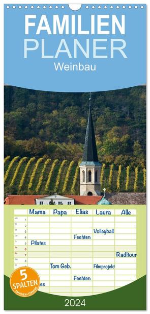 Familienplaner 2024 – Strukturen im Weinbau mit 5 Spalten (Wandkalender, 21 x 45 cm) CALVENDO von Braun,  Werner