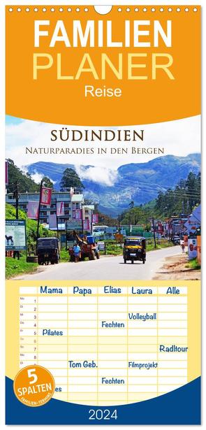 Familienplaner 2024 – Südindien – Naturparadies in den Bergen mit 5 Spalten (Wandkalender, 21 x 45 cm) CALVENDO von Busse,  Alexander