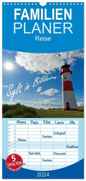 Familienplaner 2024 – Sylt in Bildern mit 5 Spalten (Wandkalender, 21 x 45 cm) CALVENDO von Scholz,  Frauke