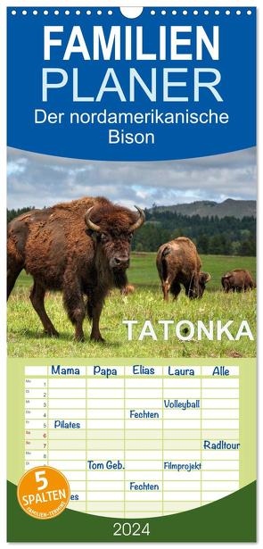 Familienplaner 2024 – TATONKA Der nordamerikanische Bison mit 5 Spalten (Wandkalender, 21 x 45 cm) CALVENDO von Wilczek,  Dieter-M.