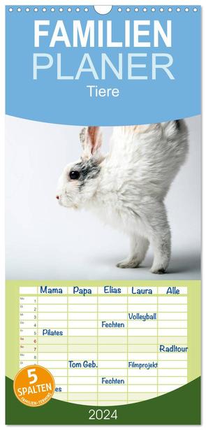 Familienplaner 2024 – Tiere 2024 mit 5 Spalten (Wandkalender, 21 x 45 cm) CALVENDO von Zwanzger,  Wolfgang