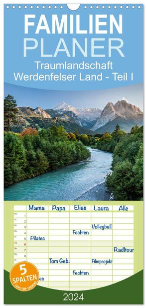 Familienplaner 2024 – Traumlandschaft Werdenfelser Land – Teil I mit 5 Spalten (Wandkalender, 21 x 45 cm) CALVENDO von Hess,  Erhard