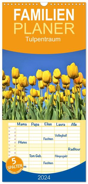 Familienplaner 2024 – Tulpentraum mit 5 Spalten (Wandkalender, 21 x 45 cm) CALVENDO von by insideportugal,  (c)2022