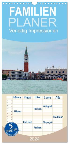 Familienplaner 2024 – Venedig Impressionen mit 5 Spalten (Wandkalender, 21 x 45 cm) CALVENDO von Zofia Brinker,  Aneta