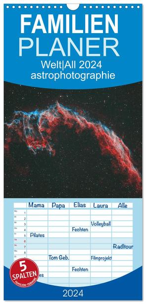 Familienplaner 2024 – Welt All 2024 astrophotographie mit 5 Spalten (Wandkalender, 21 x 45 cm) CALVENDO von Schediwy,  David