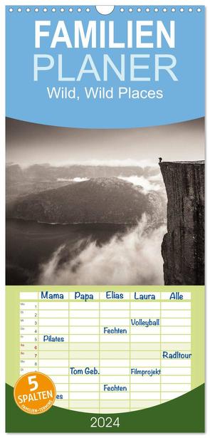 Familienplaner 2024 – Wild, Wild Places mit 5 Spalten (Wandkalender, 21 x 45 cm) CALVENDO von Nicholas Roemmelt,  Dr.