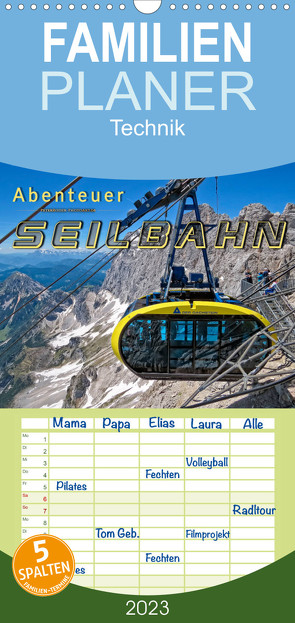 Familienplaner Abenteuer Seilbahn (Wandkalender 2023 , 21 cm x 45 cm, hoch) von Roder,  Peter