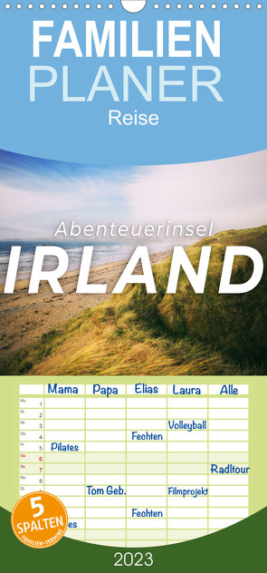 Familienplaner Abenteuerinsel Irland (Wandkalender 2023 , 21 cm x 45 cm, hoch) von SF