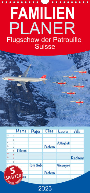 Familienplaner Akrobaten der Luft (Wandkalender 2023 , 21 cm x 45 cm, hoch) von Schüpbach Photography and Travel,  Andrea