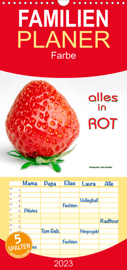 Familienplaner Alles in Rot (Wandkalender 2023 , 21 cm x 45 cm, hoch) von Haafke,  Udo