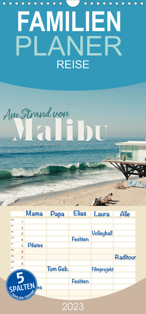 Familienplaner Am Strand von Malibu (Wandkalender 2023 , 21 cm x 45 cm, hoch) von SF