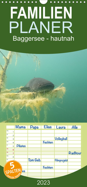 Familienplaner Baggersee -hautah (Wandkalender 2023 , 21 cm x 45 cm, hoch) von Geistler,  Petra