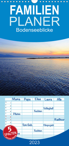 Familienplaner Bodenseeblicke (Wandkalender 2023 , 21 cm x 45 cm, hoch) von Kepp,  Manfred