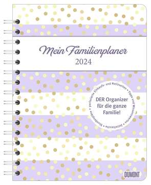 Familienplaner-Buch Pattern 2024 17,5×23,1