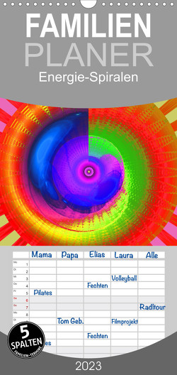 Familienplaner Energie-Spiralen (Wandkalender 2023 , 21 cm x 45 cm, hoch) von Labusch,  Ramon