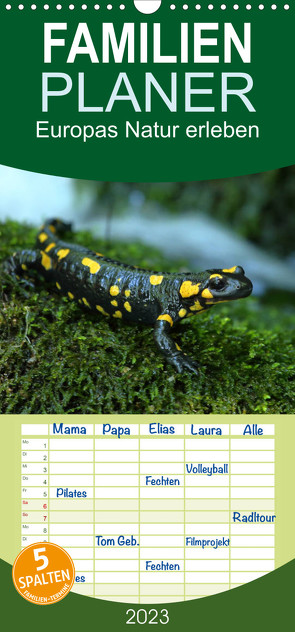 Familienplaner Europas Natur erleben (Wandkalender 2023 , 21 cm x 45 cm, hoch) von Schäfer,  Otto