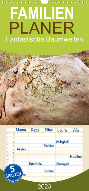 Familienplaner Fantastische Baumwelten (Wandkalender 2023 , 21 cm x 45 cm, hoch) von Kruse,  Gisela