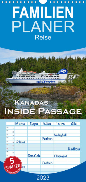 Familienplaner Kanadas Inside Passage (Wandkalender 2023 , 21 cm x 45 cm, hoch) von Wilczek,  Dieter-M.