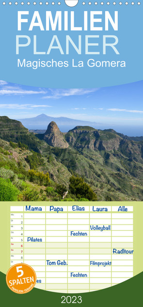 Familienplaner Magisches La Gomera (Wandkalender 2023 , 21 cm x 45 cm, hoch) von Brunner,  René