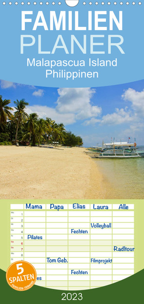 Familienplaner Malapascua Island Philippinen (Wandkalender 2023 , 21 cm x 45 cm, hoch) von Kirschnick,  Sonja