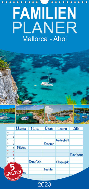 Familienplaner Mallorca – Ahoi (Wandkalender 2023 , 21 cm x 45 cm, hoch) von Seibertz - mallorca-zuhause.com,  Jürgen