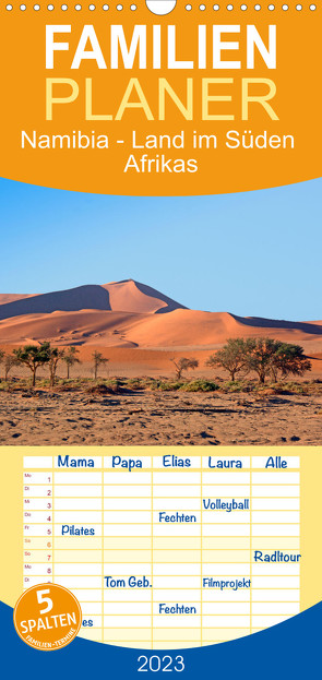 Familienplaner Namibia – Land im Süden Afrikas (Wandkalender 2023 , 21 cm x 45 cm, hoch) von Müller,  Harry