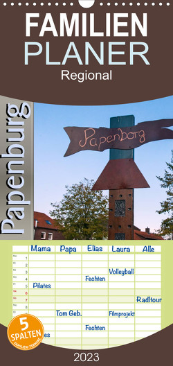 Familienplaner Papenburg – Papenborg (Wandkalender 2023 , 21 cm x 45 cm, hoch) von Koch,  Hermann