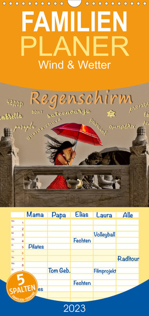 Familienplaner Regenschirm (Wandkalender 2023 , 21 cm x 45 cm, hoch) von Roder,  Peter