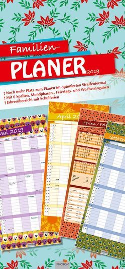 FAMILIENPLANER „RETRO“ Kalender 2019