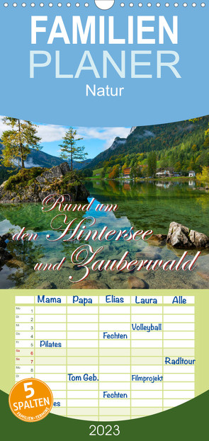 Familienplaner Rund um den Hintersee und Zauberwald (Wandkalender 2023 , 21 cm x 45 cm, hoch) von Wilczek,  Dieter-M.