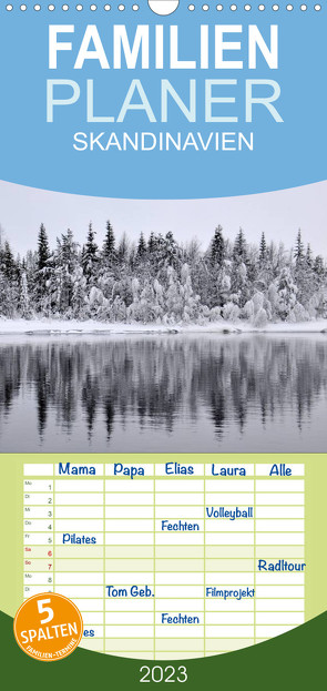 Familienplaner SKANDINAVIEN (Wandkalender 2023 , 21 cm x 45 cm, hoch) von GUGIGEI
