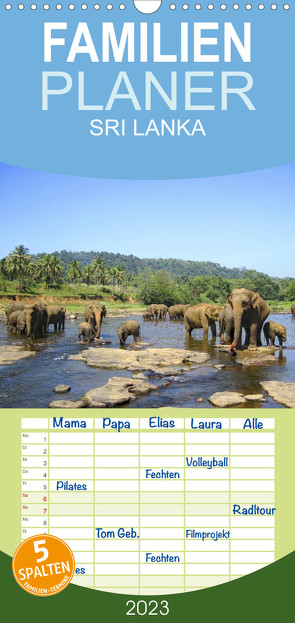 Familienplaner Sri Lanka (Wandkalender 2023 , 21 cm x 45 cm, hoch) von Rasch,  Clemens