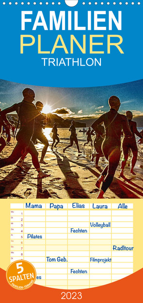 Familienplaner TRIATHLON (Wandkalender 2023 , 21 cm x 45 cm, hoch) von Kutsche,  Ingo