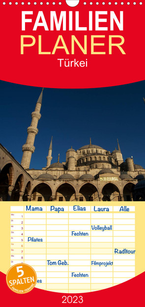 Familienplaner Türkei (Wandkalender 2023 , 21 cm x 45 cm, hoch) von Helmstedt,  Jens