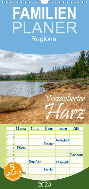 Familienplaner Verzauberter Harz (Wandkalender 2023 , 21 cm x 45 cm, hoch) von Weiss,  Michael