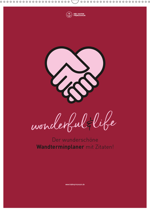 Familienplaner wonderful&life – Der wunderschöne Wandterminplaner mit Zitaten (Wandkalender 2020 DIN A2 hoch) von Hafenprinzessin,  Die