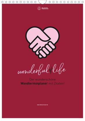 Familienplaner wonderful&life – Der wunderschöne Wandterminplaner mit Zitaten (Wandkalender 2020 DIN A4 hoch) von Hafenprinzessin,  Die