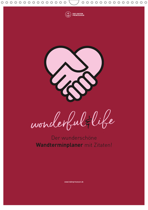 Familienplaner wonderful&life – Der wunderschöne Wandterminplaner mit Zitaten (Wandkalender 2021 DIN A3 hoch) von Hafenprinzessin,  Die