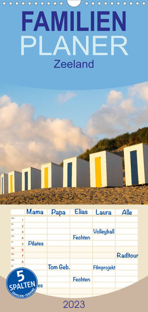 Familienplaner Zeeland (Wandkalender 2023 , 21 cm x 45 cm, hoch) von Bücker,  Michael