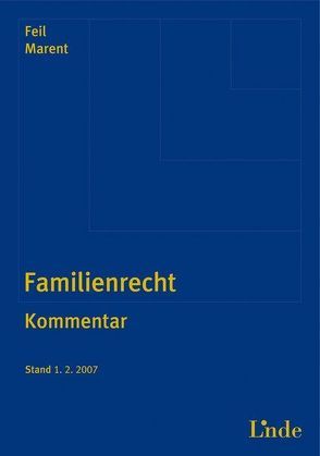 Familienrecht von Feil,  Erich, Marent,  Karl-Heinz