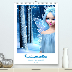 Fantasiewelten – Computerträume aus der KI (Premium, hochwertiger DIN A2 Wandkalender 2023, Kunstdruck in Hochglanz) von aka stine1,  Christine