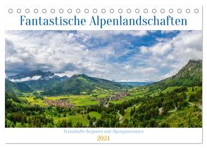 Fantastische Alpenlandschaften (Tischkalender 2024 DIN A5 quer), CALVENDO Monatskalender von Gierok-Latniak ; Magic Artist Design,  Steffen